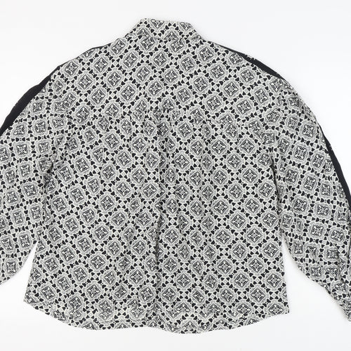 Marks and Spencer Women's Black Mix Blouse, Size 12