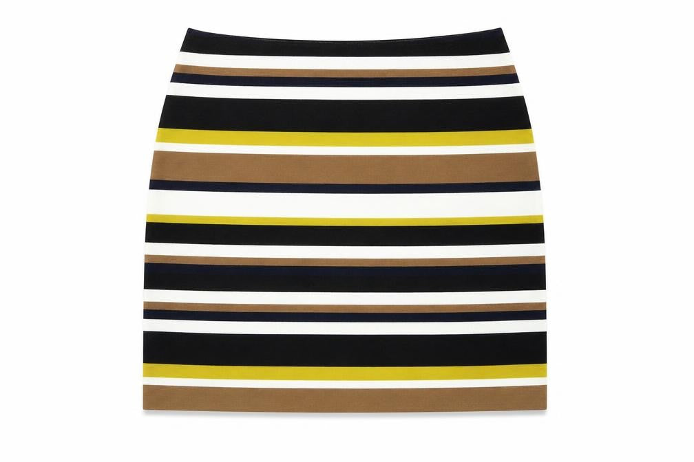 Front view of Marks & Spencer Women's Striped Long Pencil Skirt, size 8