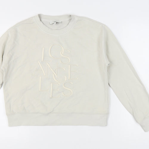 Marks and Spencer Women's White Pullover Sweatshirt Size S