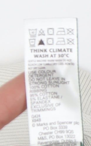 Marks and Spencer Women's White Pullover Sweatshirt Size S