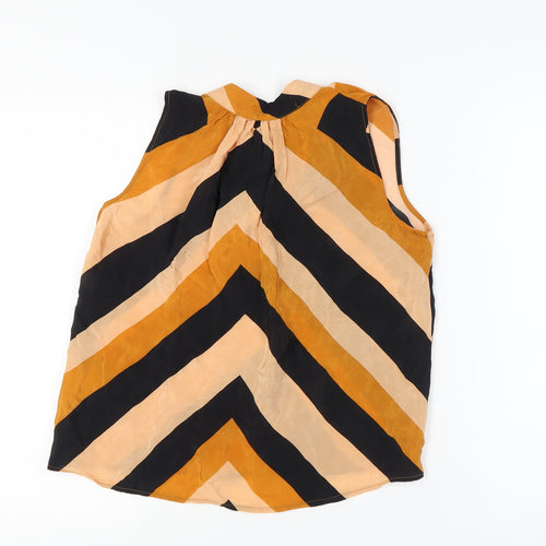 MNG Women's Sleeveless Striped Blouse Size 6