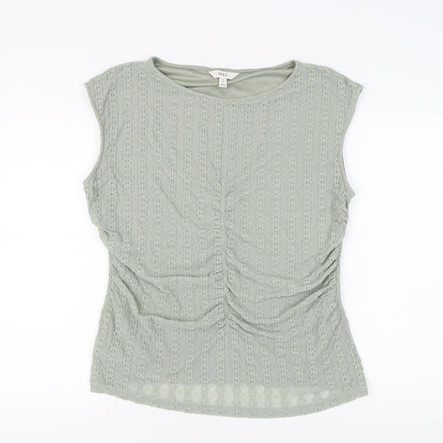 Marks and Spencer Women's Green Sleeveless Blouse