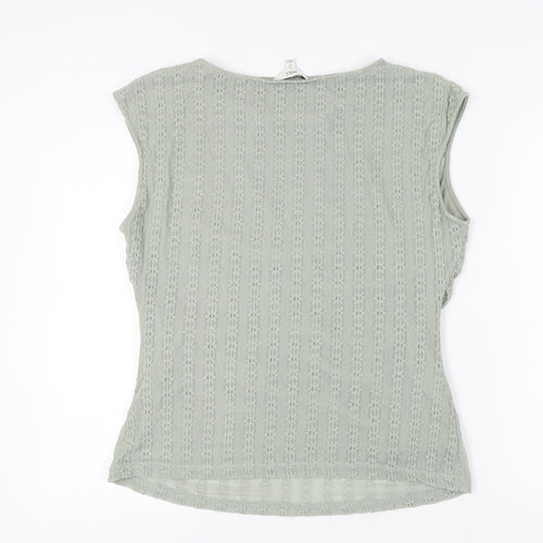 Marks and Spencer Women's Green Sleeveless Blouse