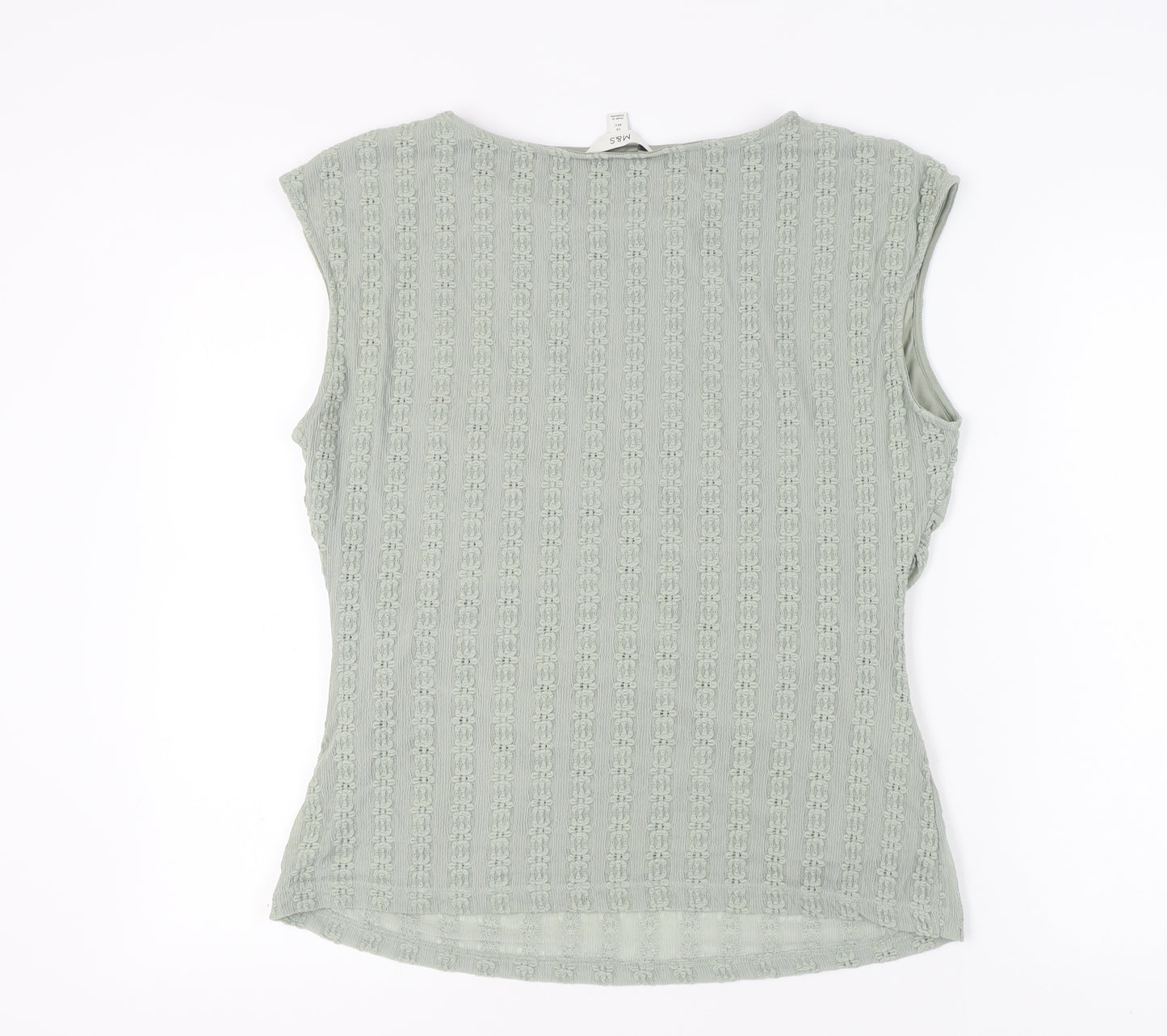 Marks and Spencer Women's Green Sleeveless Blouse