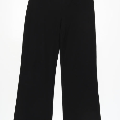 Marks and Spencer Women's Black Wide-Leg Trousers Size 10