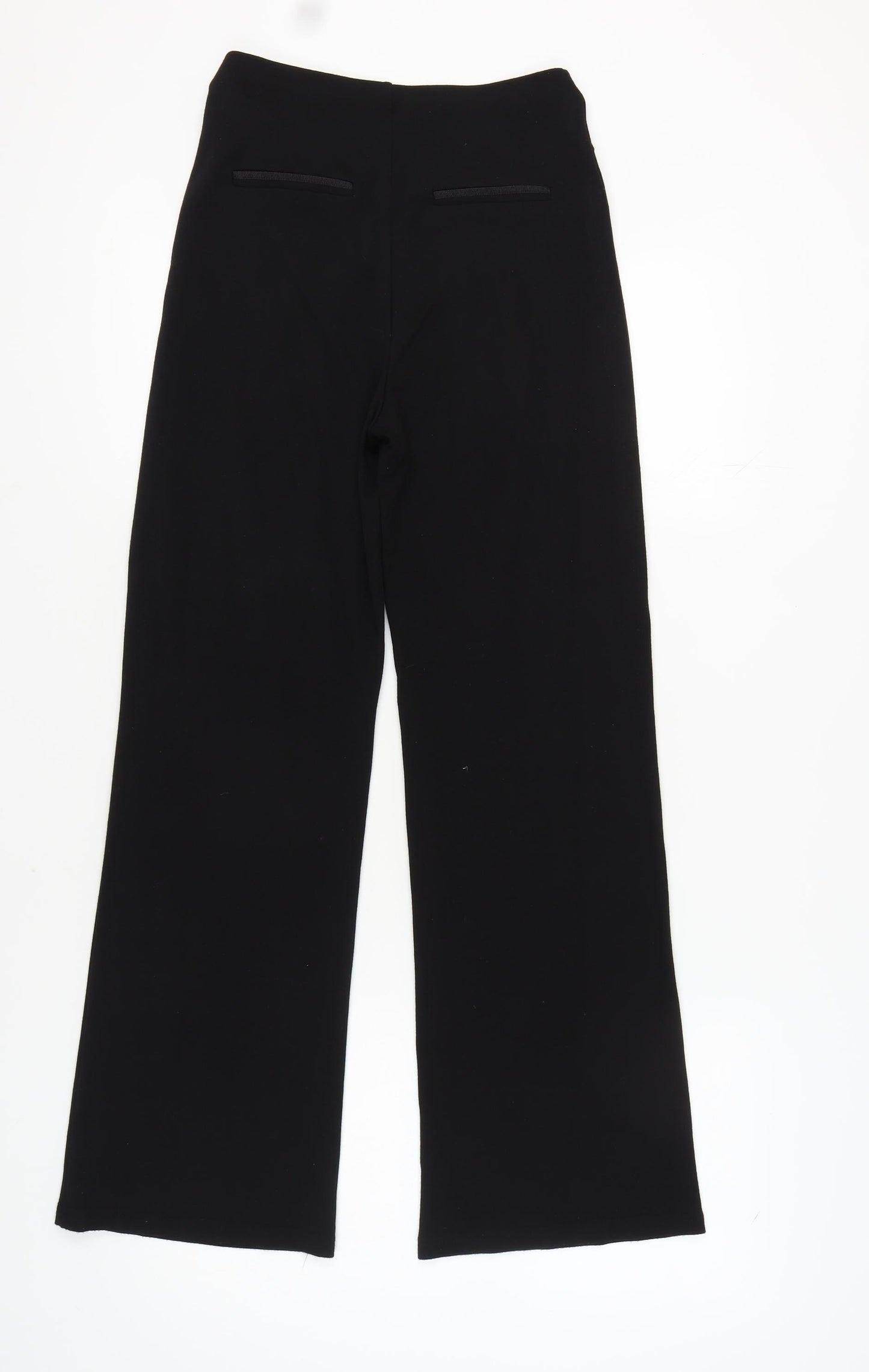 Marks and Spencer Women's Black Wide-Leg Trousers Size 10