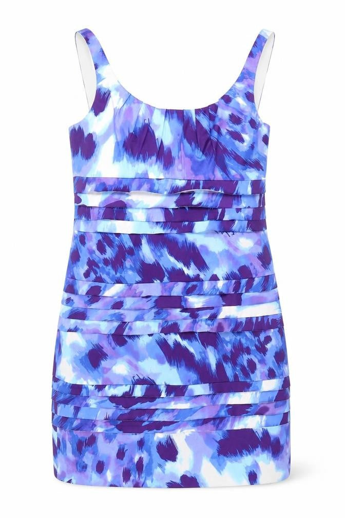 Front view of S.L. Fashions Women's Multicoloured Sheath Dress, size 14