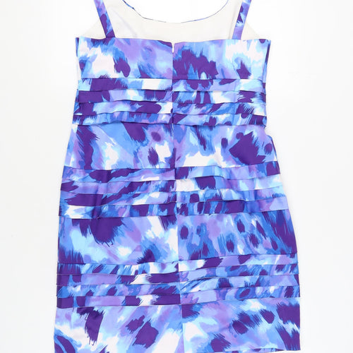 S.L. Fashions Women's Multicoloured Sheath Dress Size 14