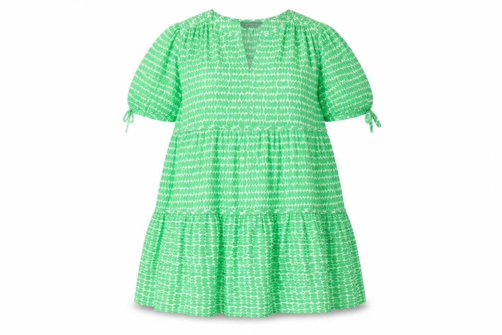 Front view of Marks & Spencer Women's Green Dress, size 14