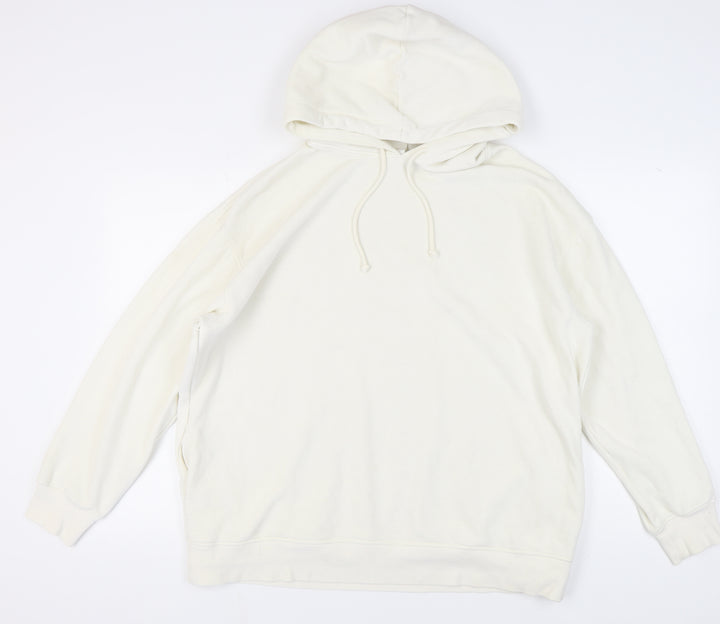 H&M Women’s Ivory Hoodie S Front Pocket