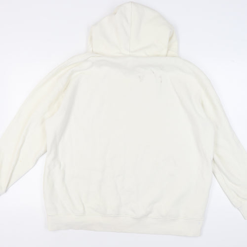 H&M Women’s Ivory Hoodie S Front Pocket