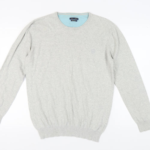 Jooti Jeans Men's Grey Cotton XL Pullover Jumper