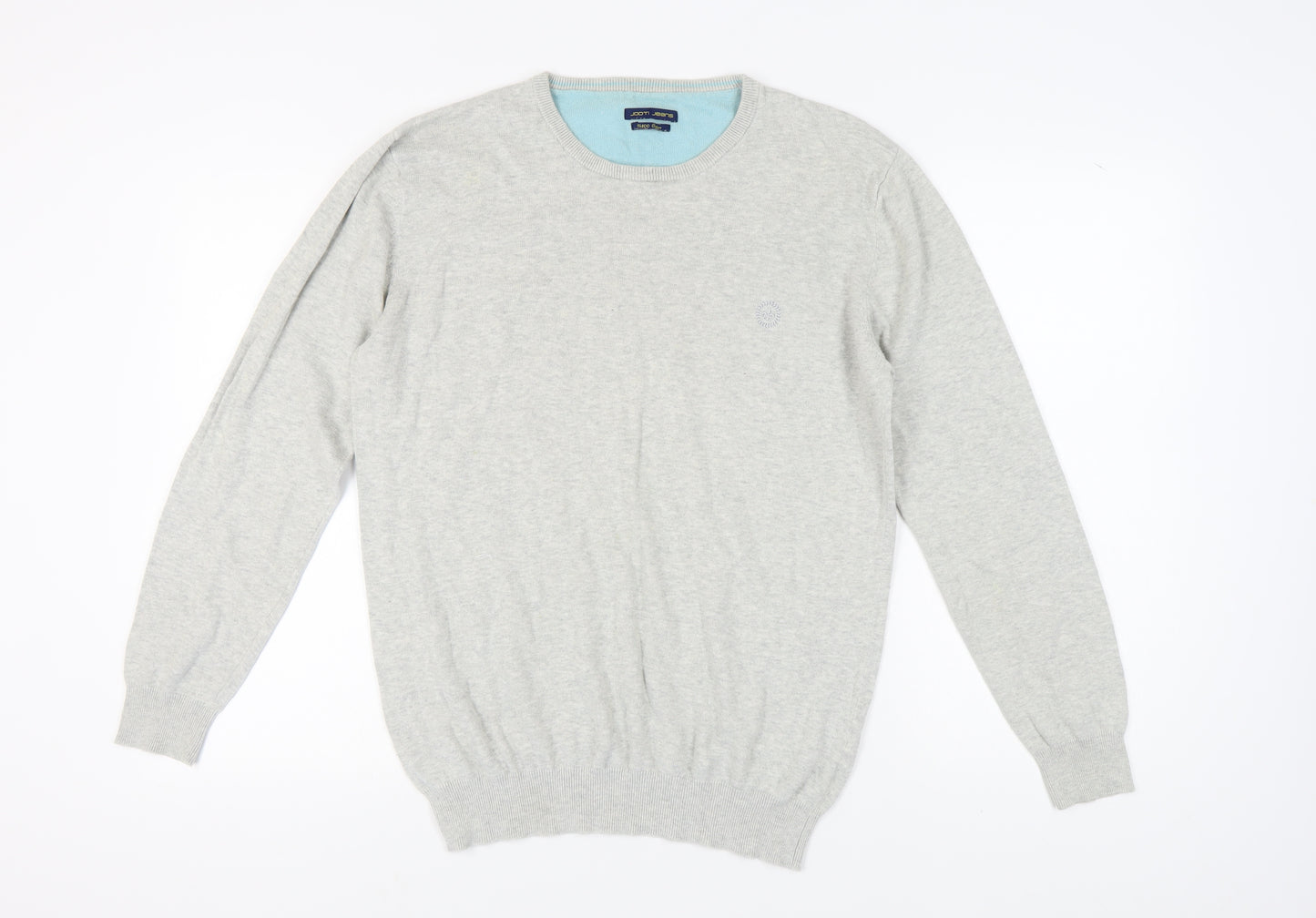 Jooti Jeans Men's Grey Cotton XL Pullover Jumper