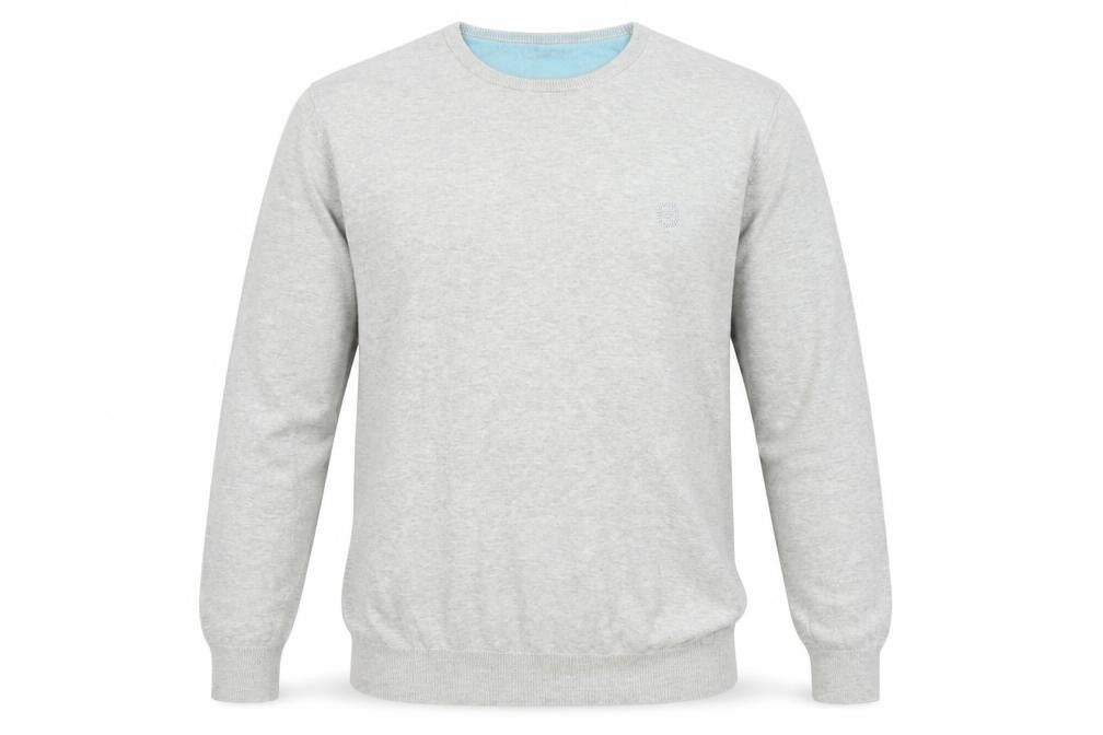 Front view of Jooti Jeans Men's Grey Cotton XL jumper