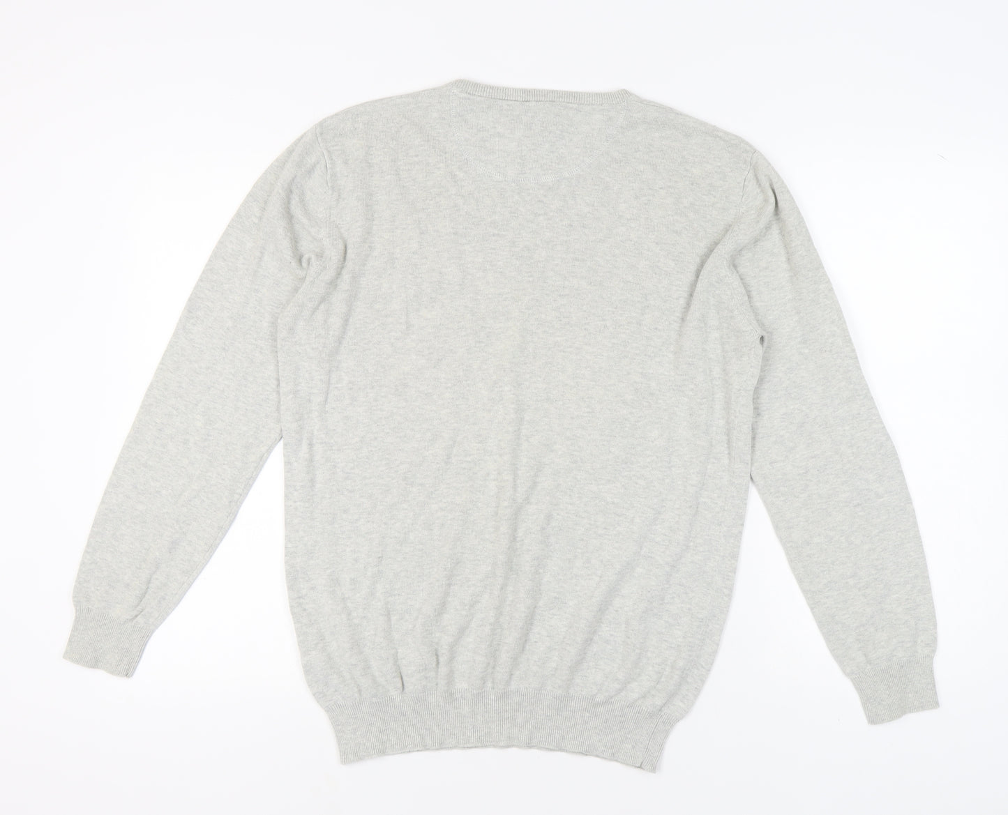Jooti Jeans Men's Grey Cotton XL Pullover Jumper