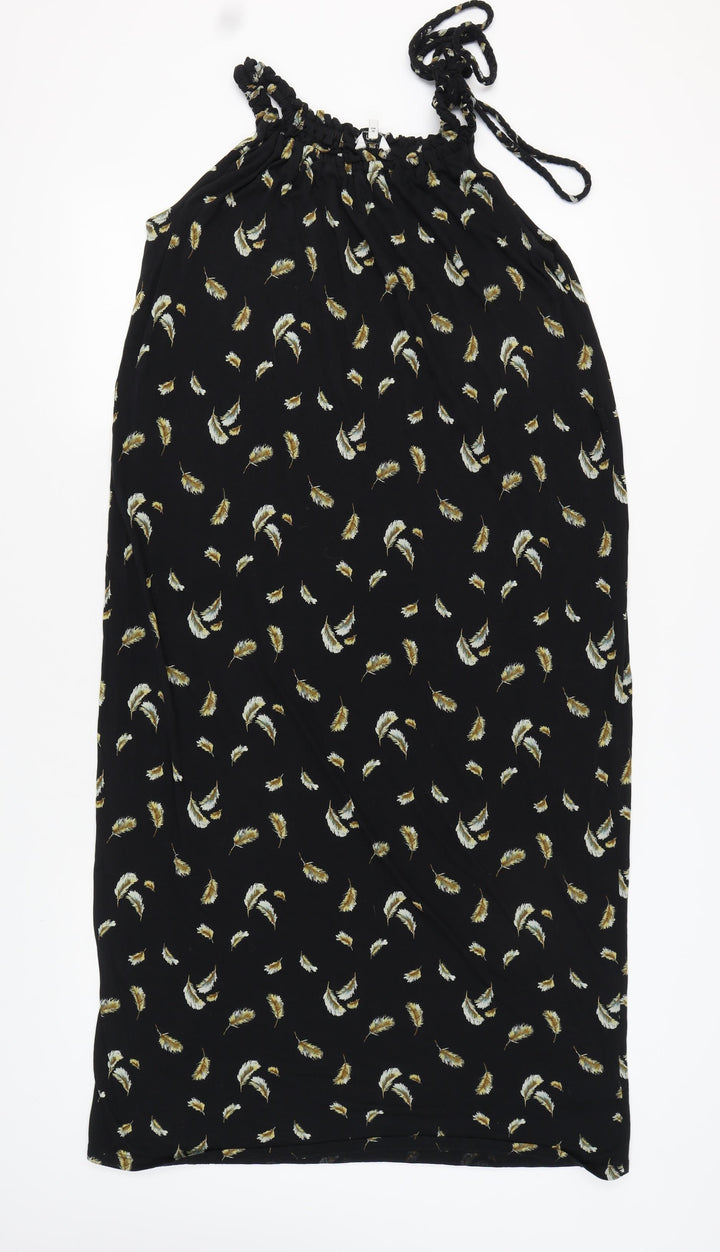 Next Women's Black Halter Dress, Size 8, Summer Chic