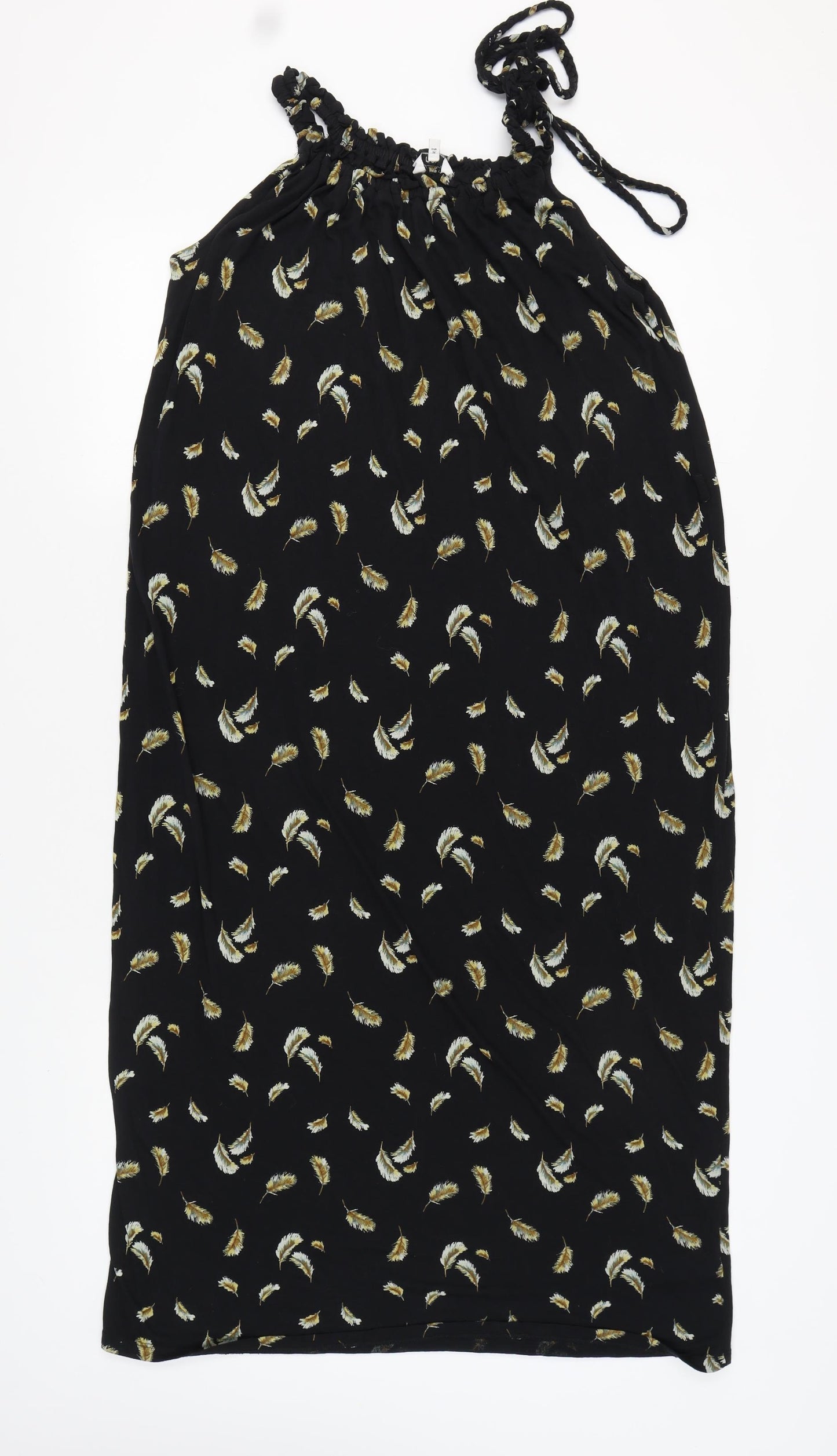 Next Women's Black Halter Dress, Size 8, Summer Chic