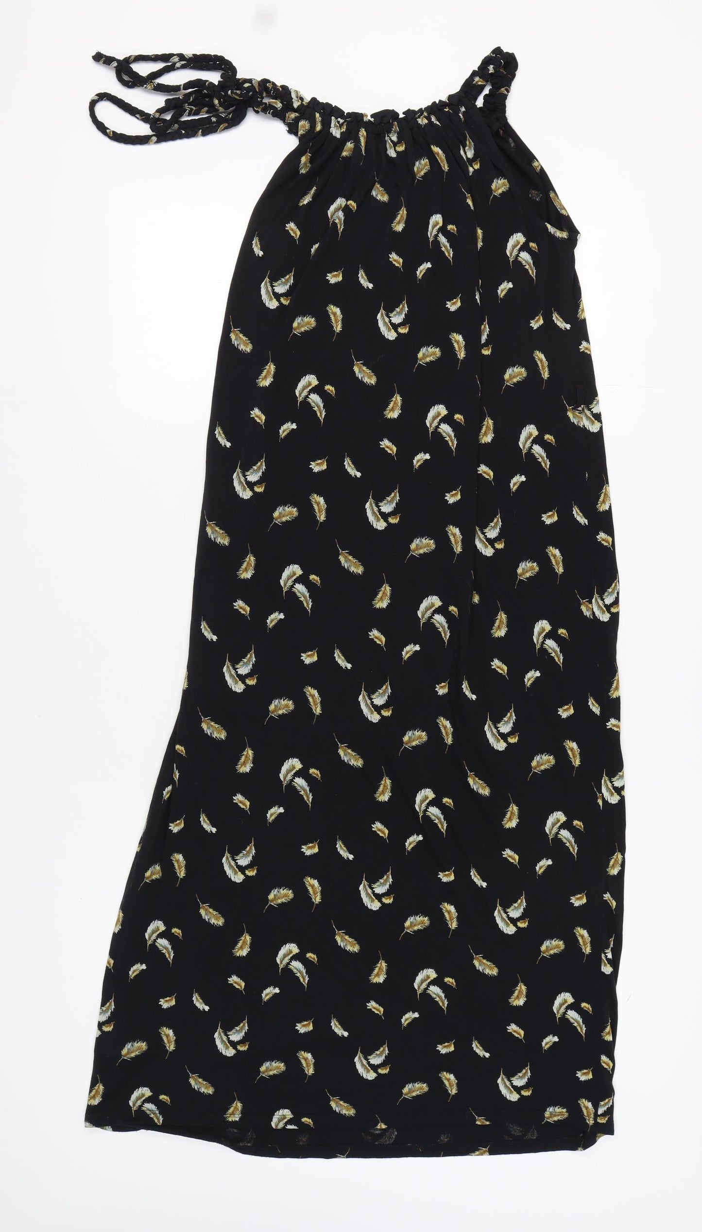 Next Women's Black Halter Dress, Size 8, Summer Chic