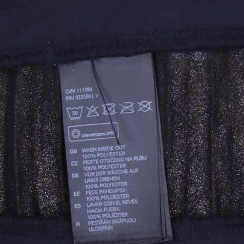 H&M Women's Gold Pleated Midi Skirt UK 10