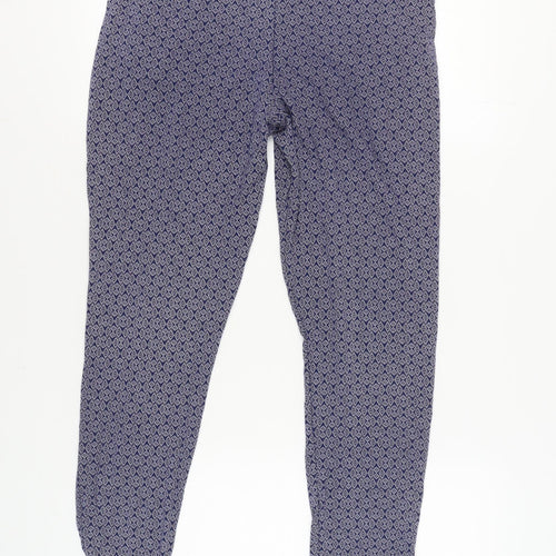 Next Women’s Blue Geometric Trousers Size 10