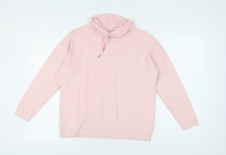 John Lewis Women’s Pink Cowl Neck Sweatshirt, Size 12