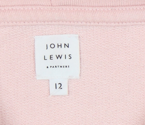 John Lewis Women’s Pink Cowl Neck Sweatshirt, Size 12