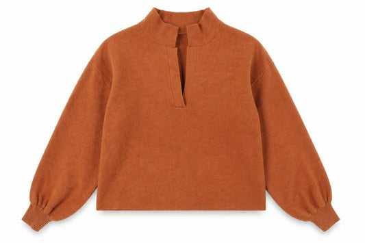 Front view of ASOS Design Brown Women's Pullover Sweatshirt, size 8