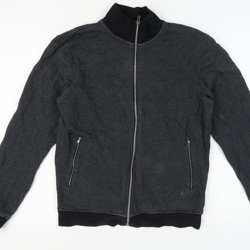 Next Men's Black Full Zip Hoodie M