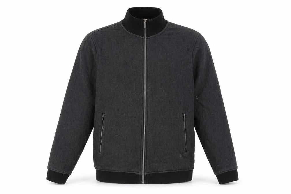 Front view of Next Men's Black Full Zip Hoodie M