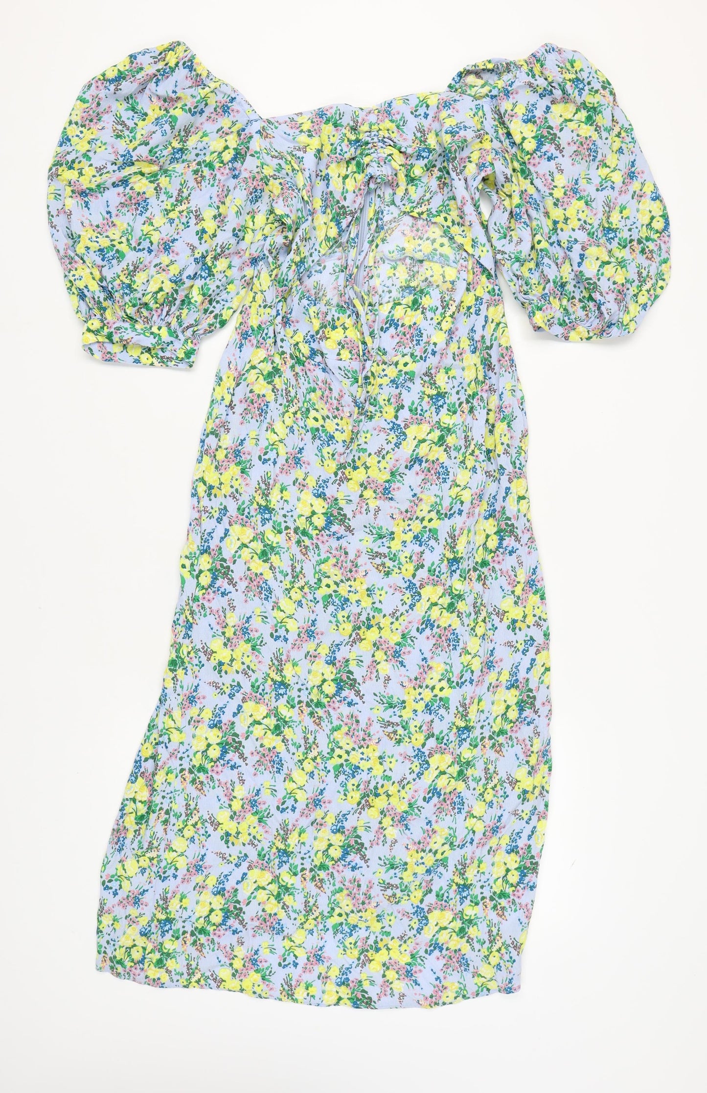 Topshop Women's Multicoloured Floral Dress, Size 12