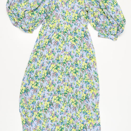 Topshop Women's Multicoloured Floral Dress, Size 12