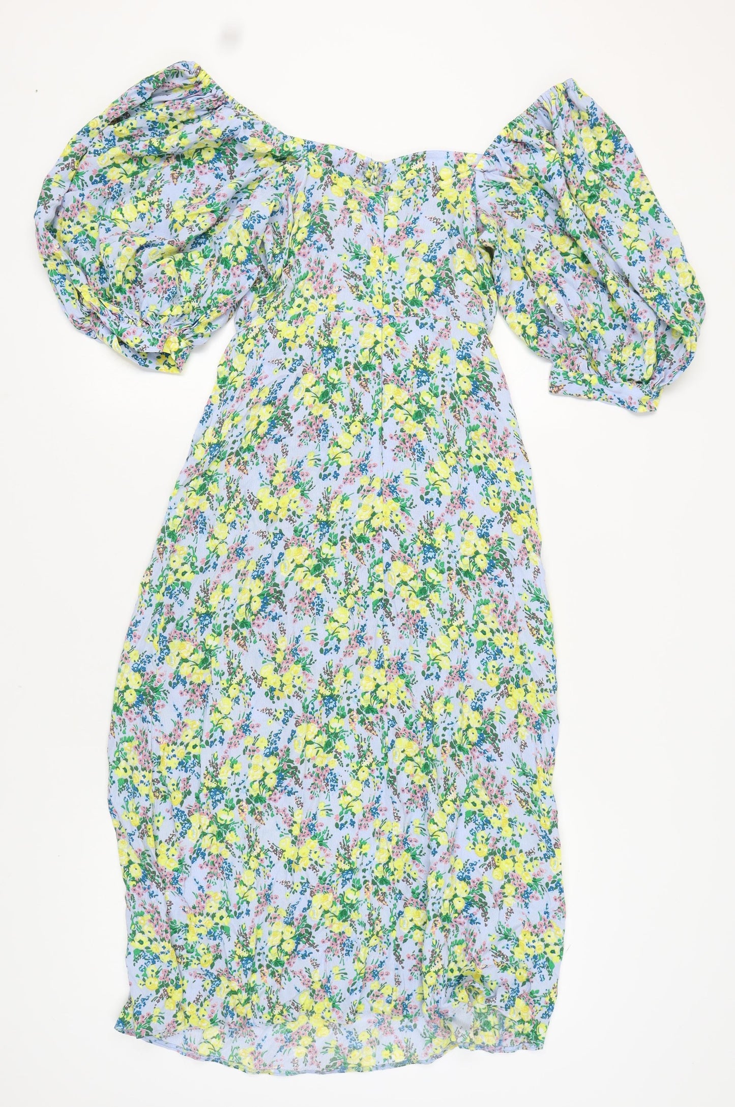 Topshop Women's Multicoloured Floral Dress, Size 12