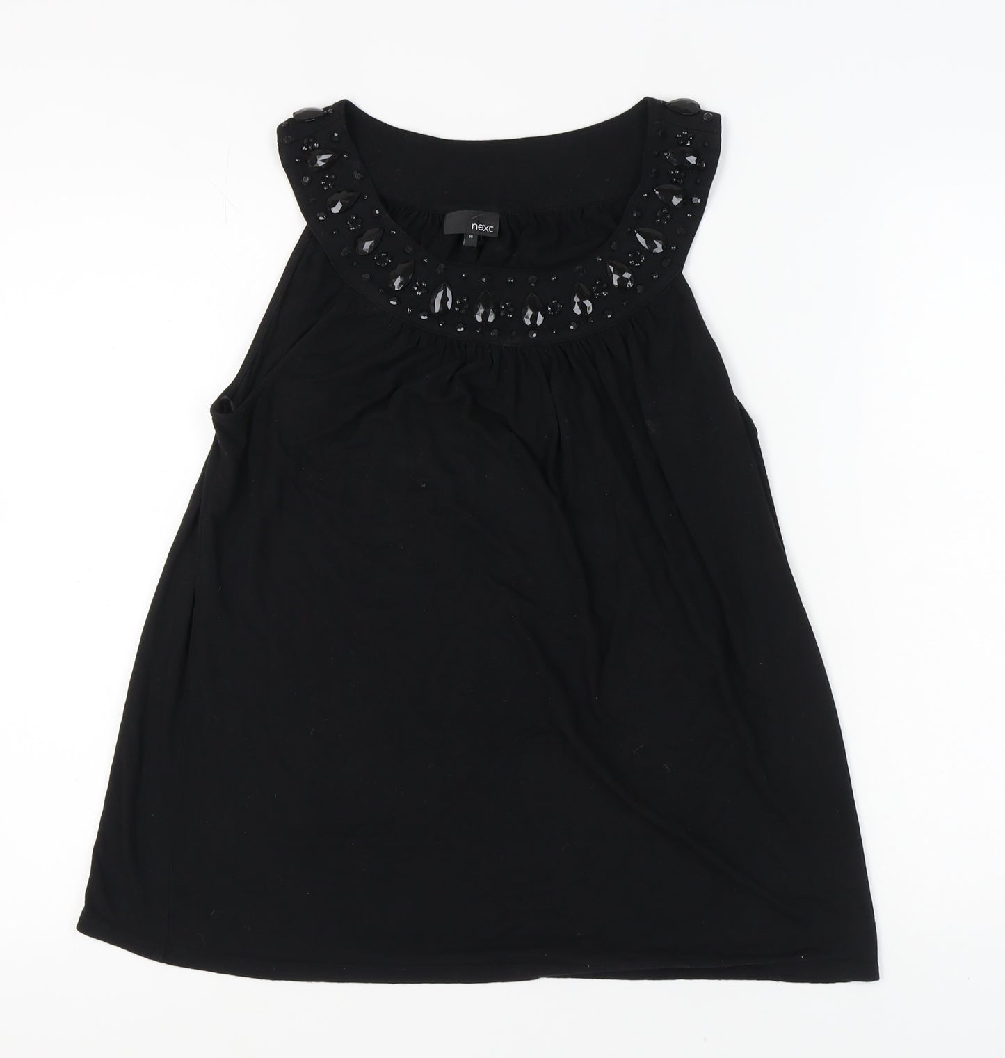 Next Women's Black Sleeveless Tank in Size 16