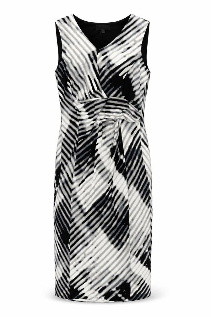 Front view of Per Una Women's Multicoloured Geometric Dress, size 10