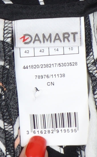 Damart Women's Multicoloured Floral Trousers Size 14