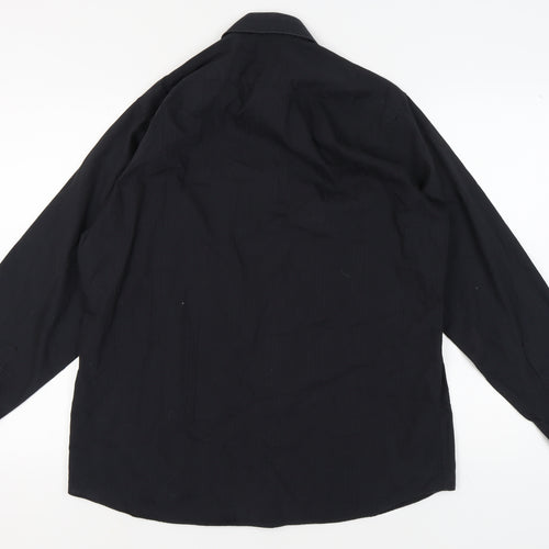 John Lewis Men's Black Long Sleeve Shirt 16.5