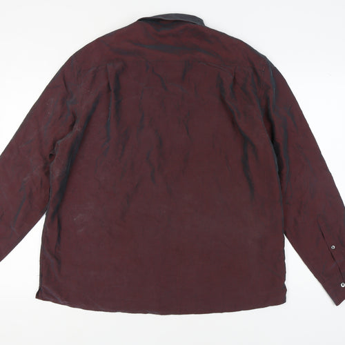 Marks and Spencer Men's Brown XL Button-Up Shirt