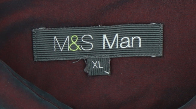 Marks and Spencer Men's Brown XL Button-Up Shirt