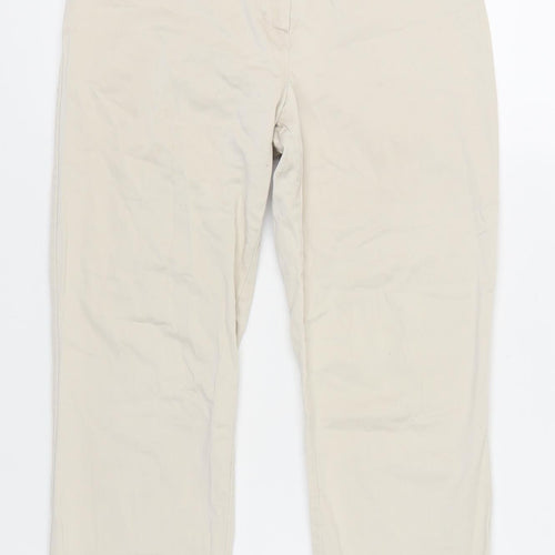 Matalan Women's Beige Chino Trousers Size 8