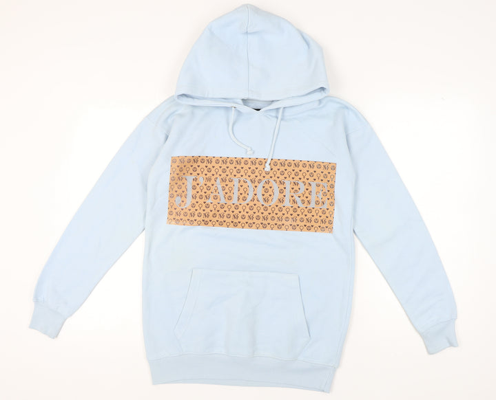 Missguided Women's Blue Pullover Hoodie, Size S