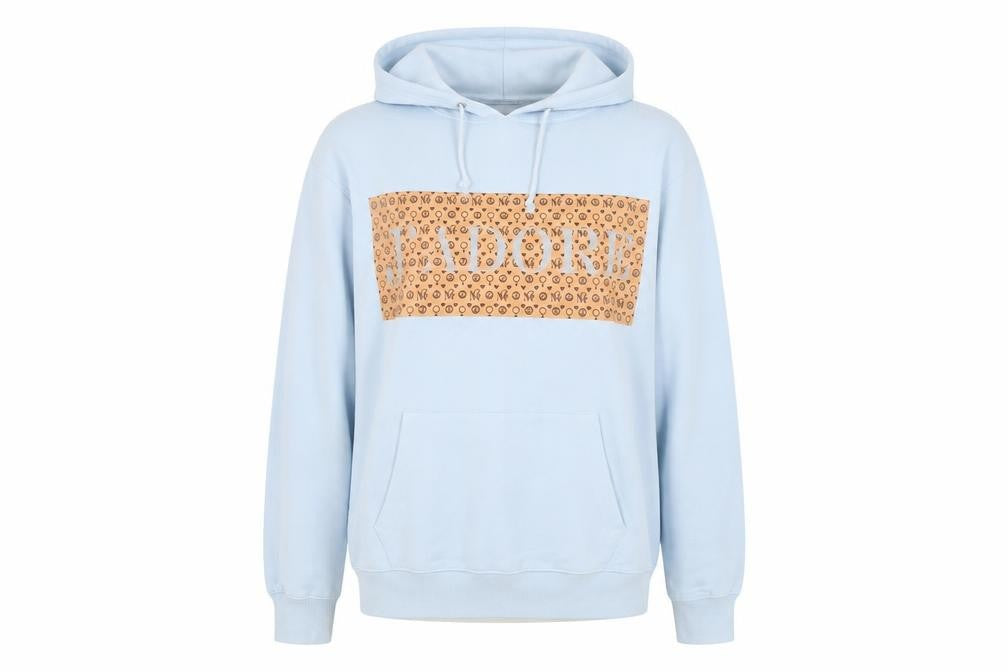 Front view of Missguided Women's Blue Pullover Hoodie, size S