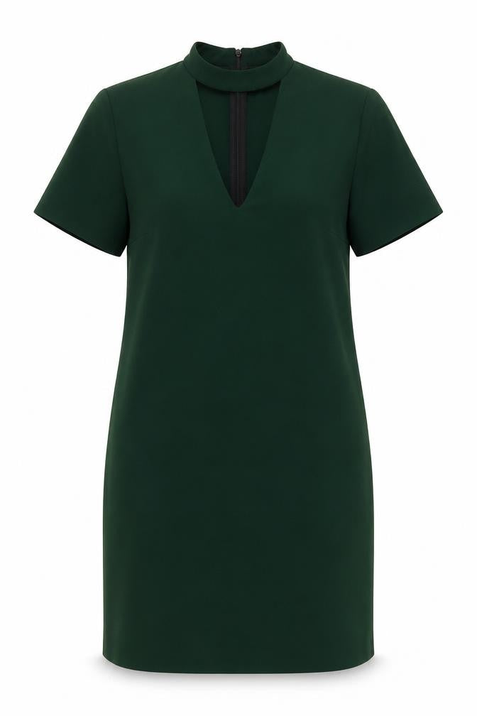 Zara Woman Green Short Sleeve Dress, Size 12