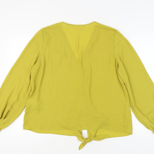 Wallis Women's Green Long Sleeve Blouse UK 16