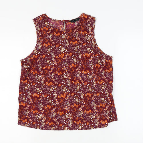 New Look Women's Multicoloured Floral Tank 14