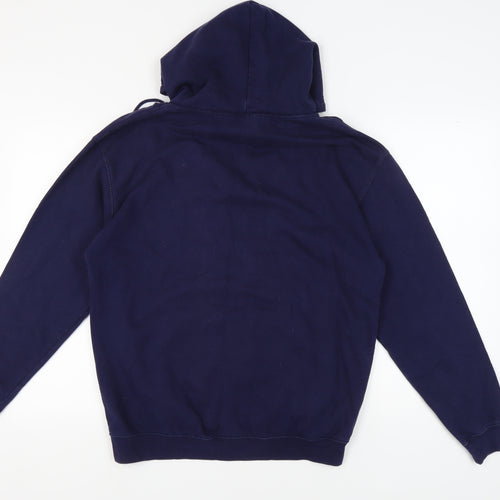 AWDis Men's Blue Pullover Hoodie L Size