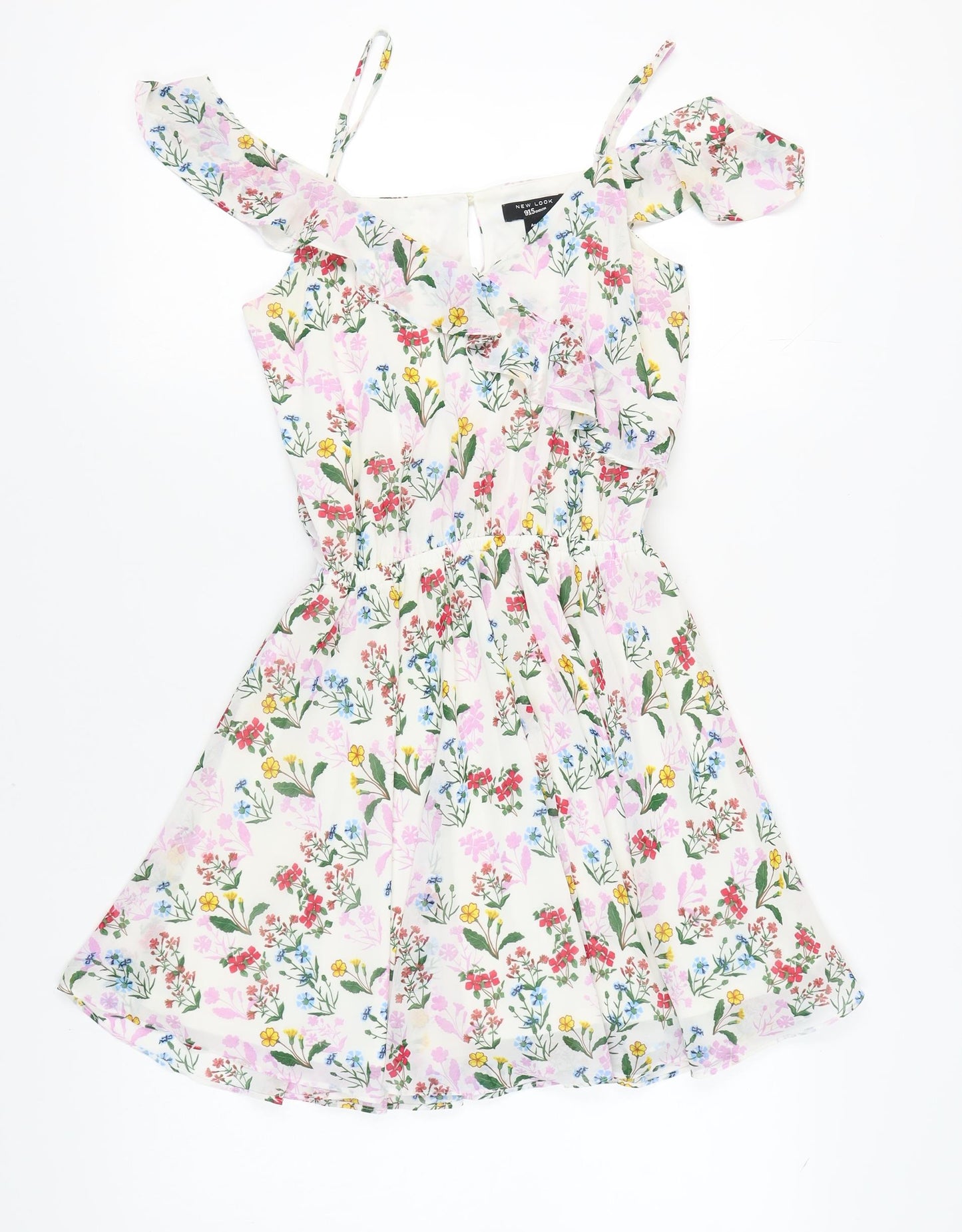 New Look 915 Girls Floral A-Line Short Dress Multicoloured