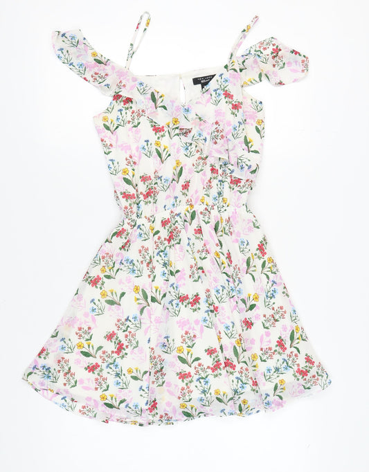 New Look 915 Girls Floral A-Line Short Dress Multicoloured