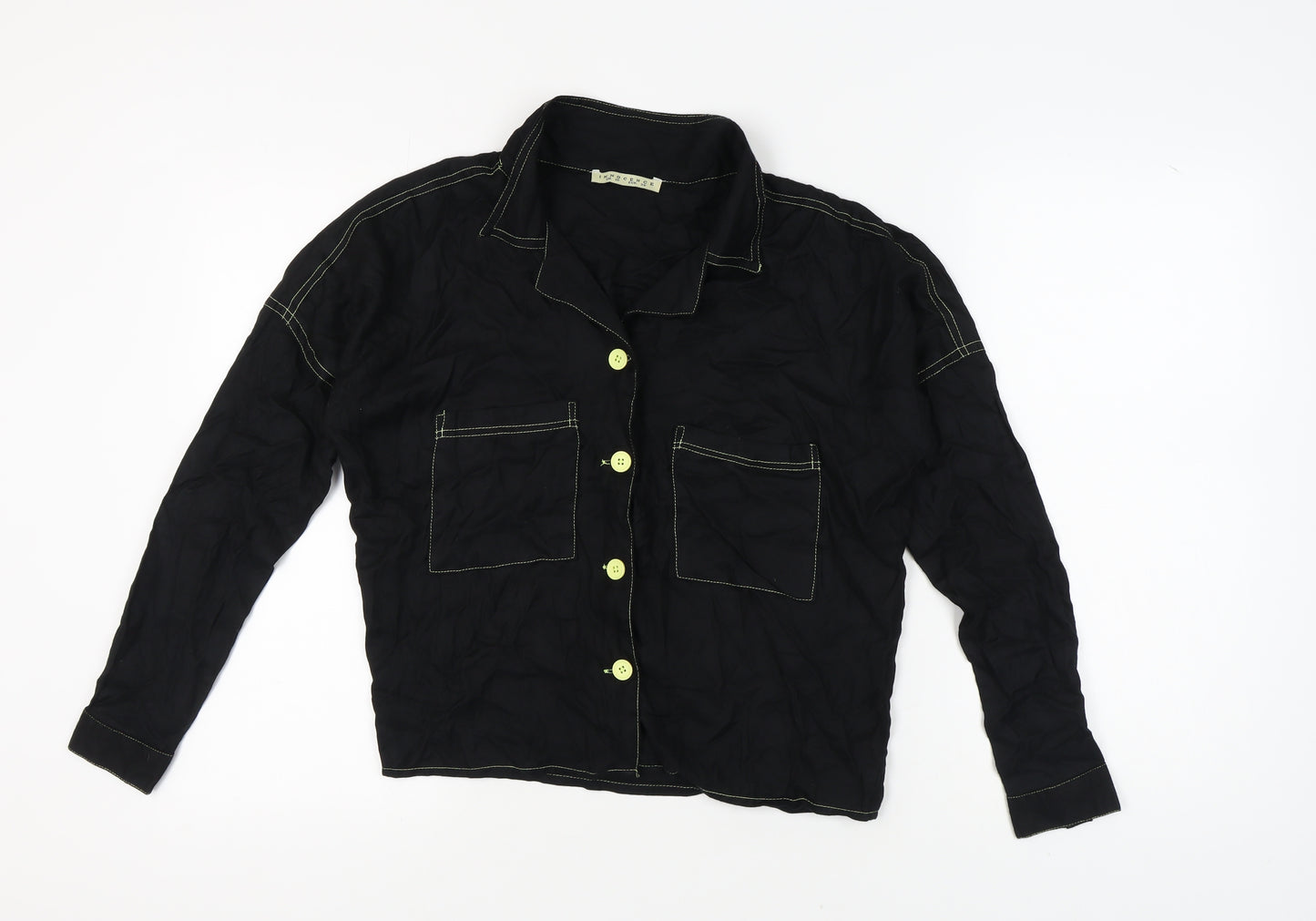 Innocence Women's Black Button-Up Shirt UK 10