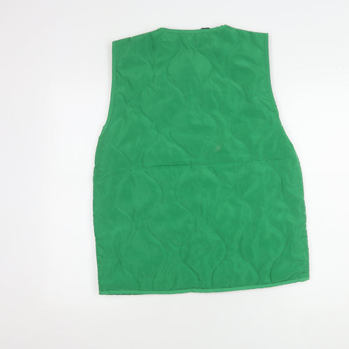 PrettyLittleThing Women's Green Waistcoat, Size 6, Buttoned