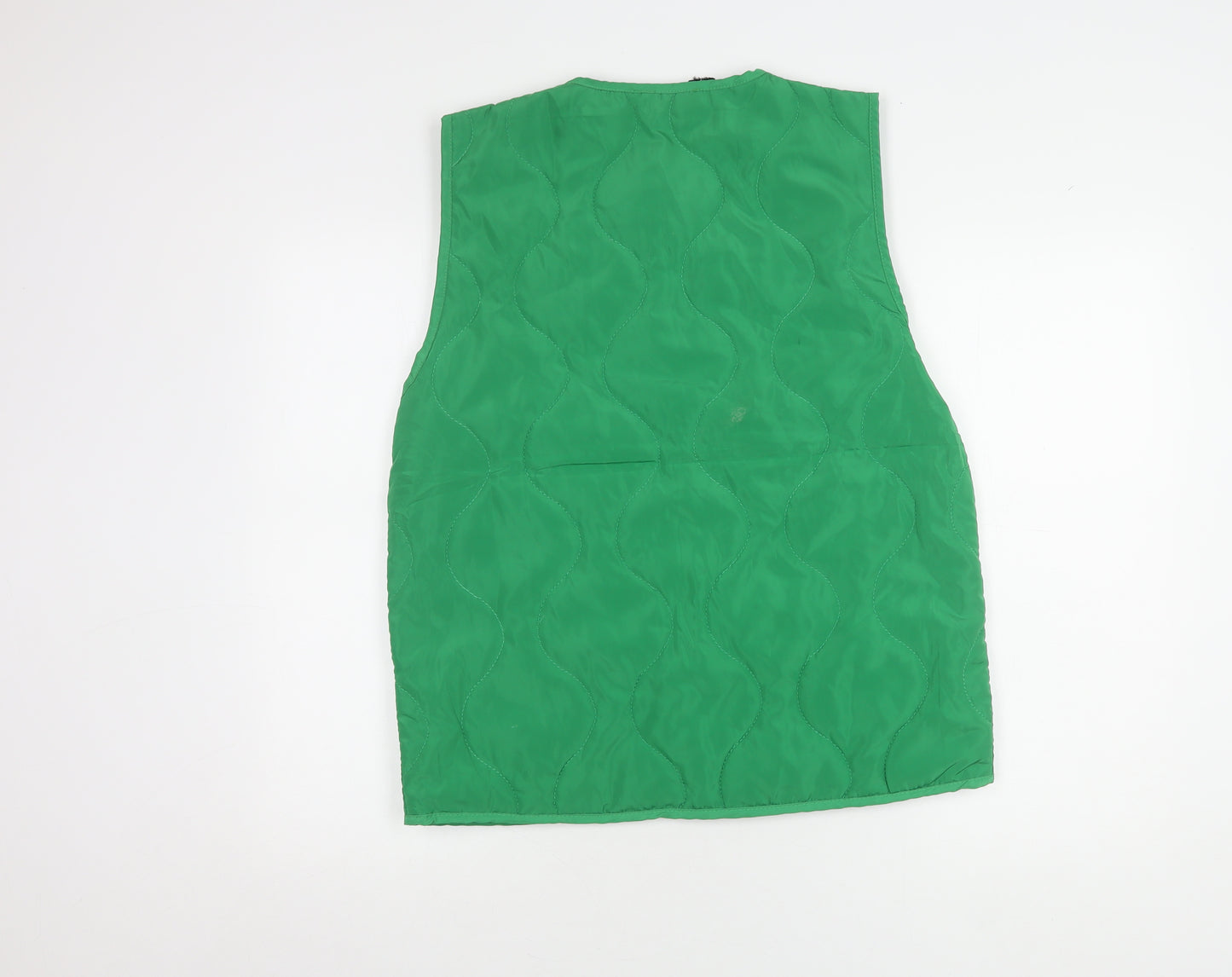 PrettyLittleThing Women's Green Waistcoat, Size 6, Buttoned